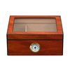 Sonny 25 CT Glass Top Air Tight Table Wooden Cigar Box Packaging Cabinet Cigar Humidor
