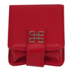 Sonny High End Lambskin Real Leather Lipstick Case Holder Mini Portable Travel Cosmetic Make Up Bag for 2 3 Lip Rouge