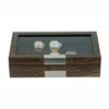 Sonny High Quality 8 Slots Storage Walnut Wooden Watch And Cufflink Box With A Glass Window