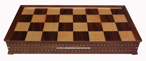 Sonny Factory Direct Supply High Quality Customized Logo Wood Veneer Folding Board Wooden Chess Set Storage Box