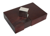Sonny High End Dark Brown Wooden Perfume Box Packaging Case With Beige Lining