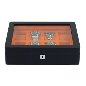 Sonny Custom Wholesale Luxury 8 Slots Black Wooden Watch Box