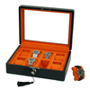Sonny Custom Wholesale Luxury 8 Slots Black Wooden Watch Box